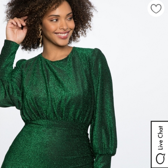 ELOQUII Cocktail Evening Sparkle Maxi Dress - Picture 2 of 6